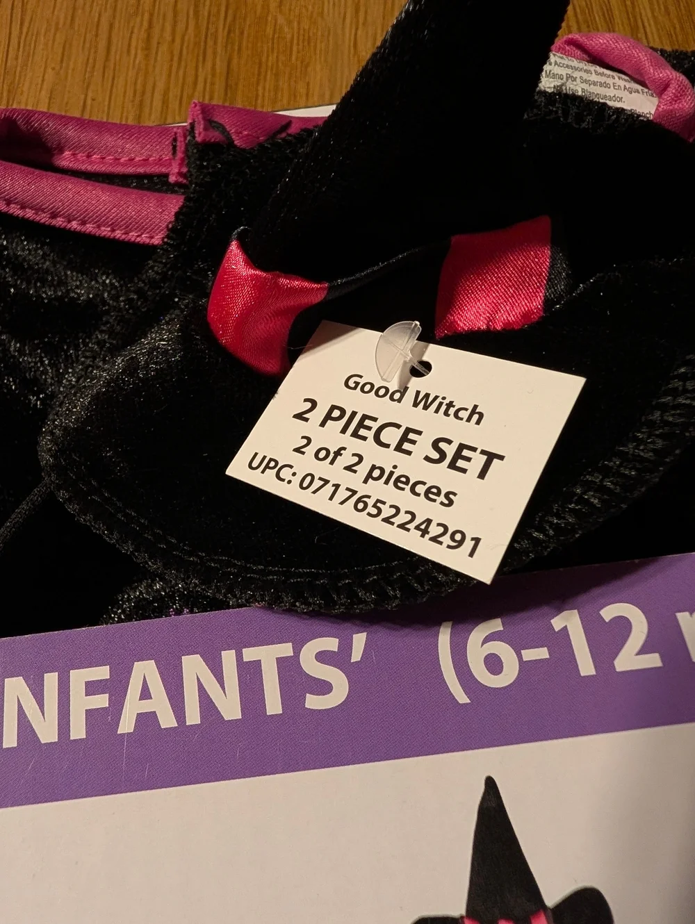 Way To Celebrate Infants Good Witch Costume Dress And Headband Size 6-12 Months